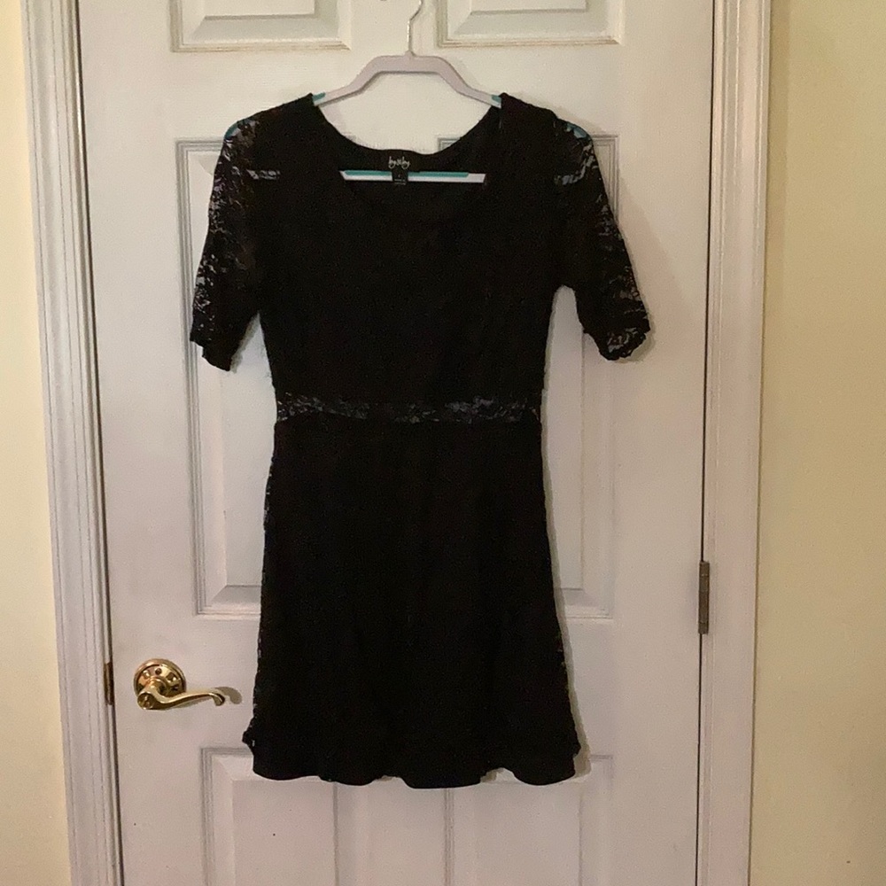 L Black Lace Dress
